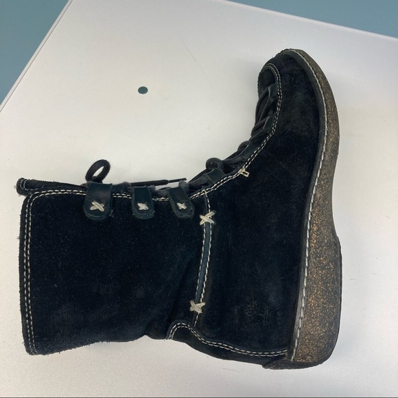 TIMBERLAND Sz 7 Suede Sherpa Lined  Lace-up Comfort Boots - Picture 10 of 15